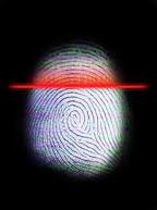 Photo of fingerprint being scanned