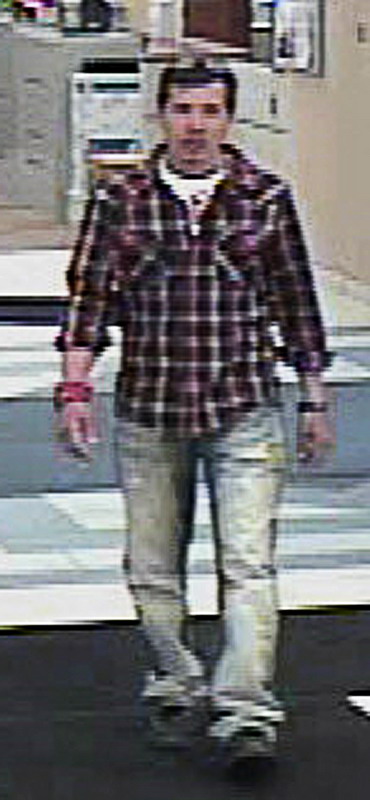 Image of Barry Blain Seymolur inside a Prince George bank on May 23rd, 2012