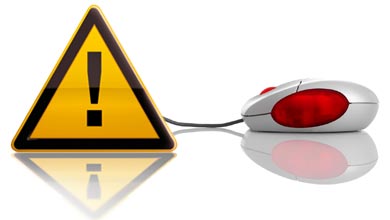 Alert symbol and mouse